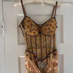 Rare Designer Vintage 100% Silk Bicici
Beaded Maxi Dress